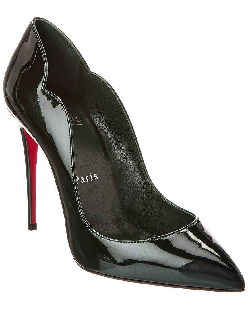 Christian Louboutin Hot Chick 100 Patent Pump Green
