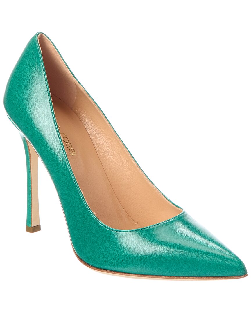 Sergio Rossi Leather Pump Green 36