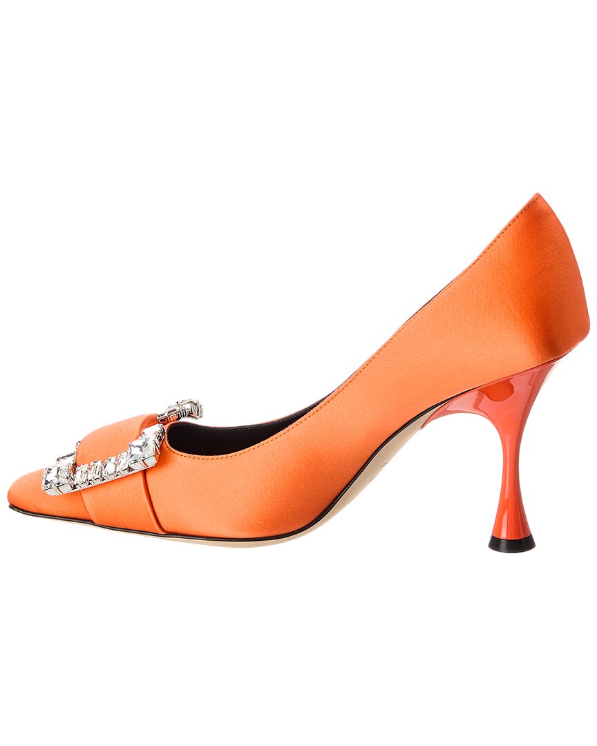 Sergio Rossi Sr Twenty Buckle Satin Pump