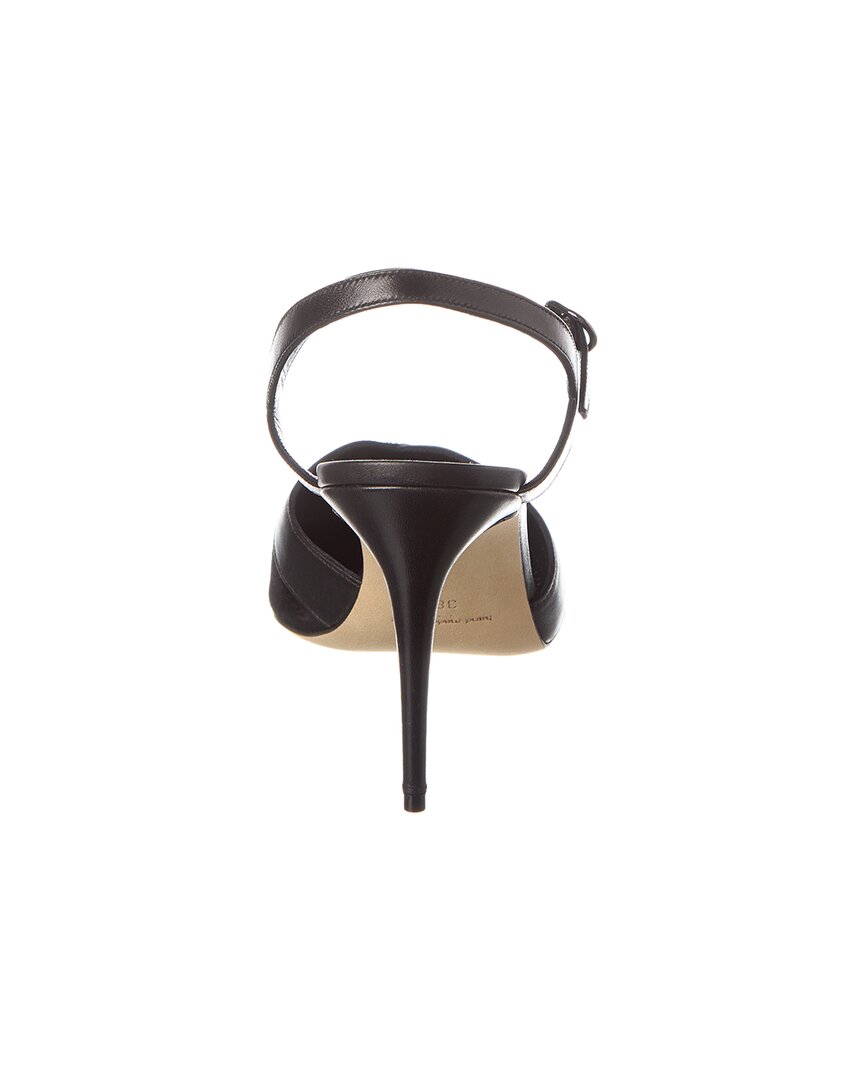 Manolo Blahnik Aristida 90 Suede & Leather Pump