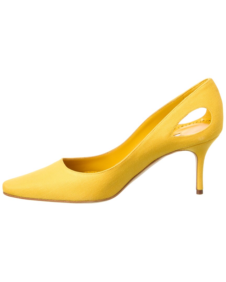 Manolo Blahnik Toplaca 70 Linen Pump