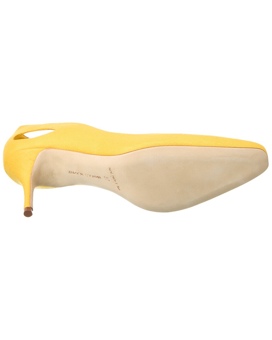 Manolo Blahnik Toplaca 70 Linen Pump