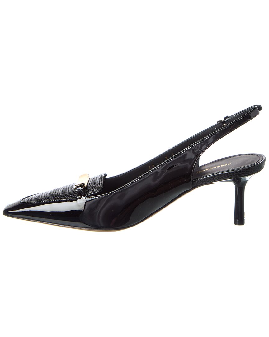 Ferragamo Patent Slingback Pump