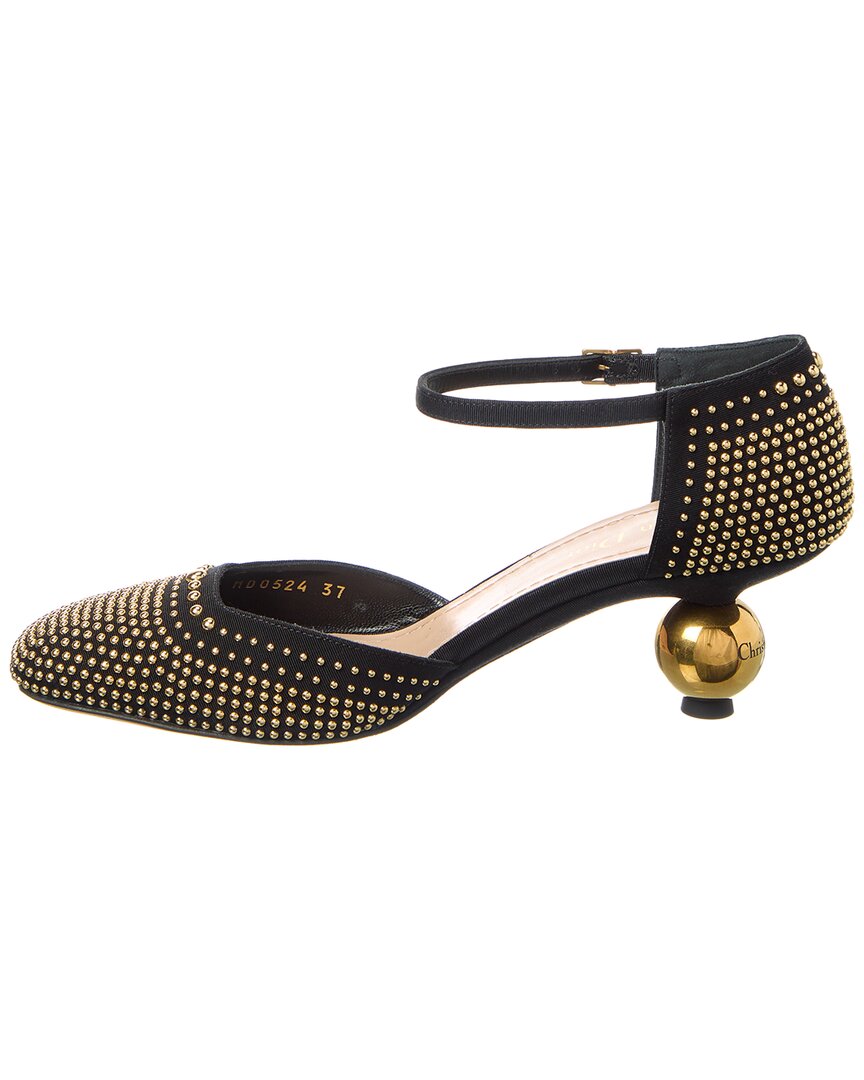 Dior D-Idole Canvas & Leather Pump
