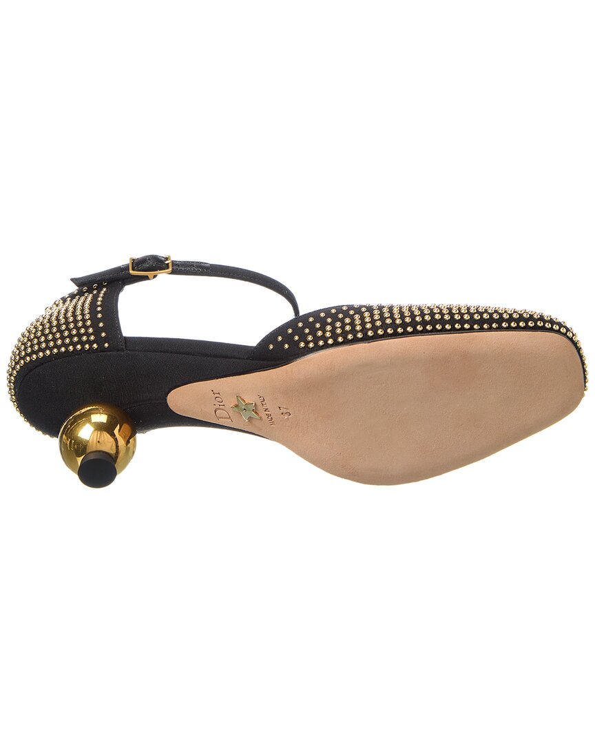 Dior D-Idole Canvas & Leather Pump