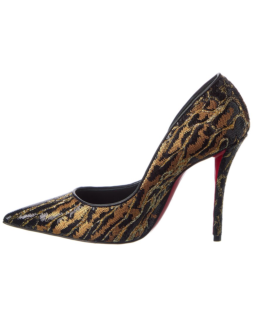 Christian Louboutin Miss Z Ocelot 100 Leather Pump