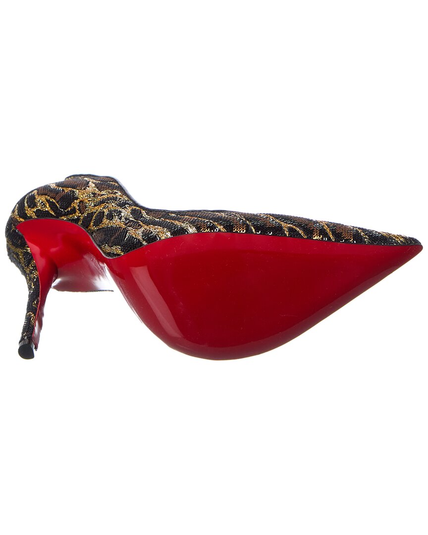 Christian Louboutin Miss Z Ocelot 100 Leather Pump