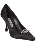 Jimmy Choo Ryker 90 Satin Pump Black