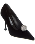 Jimmy Choo Orb 95 Velvet Pump