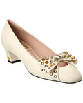 Valentino Bowow 45 Leather Pump