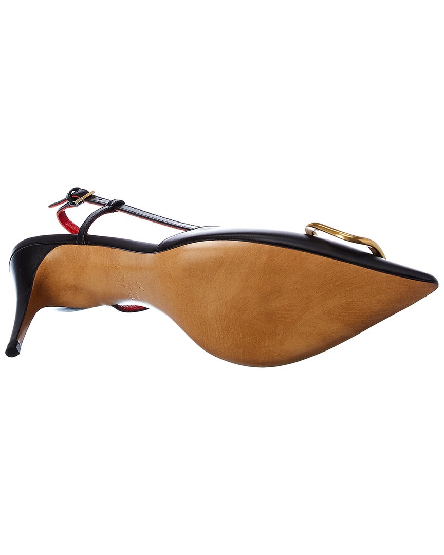 Valentino Vlogo 80 Leather Slingback Pump