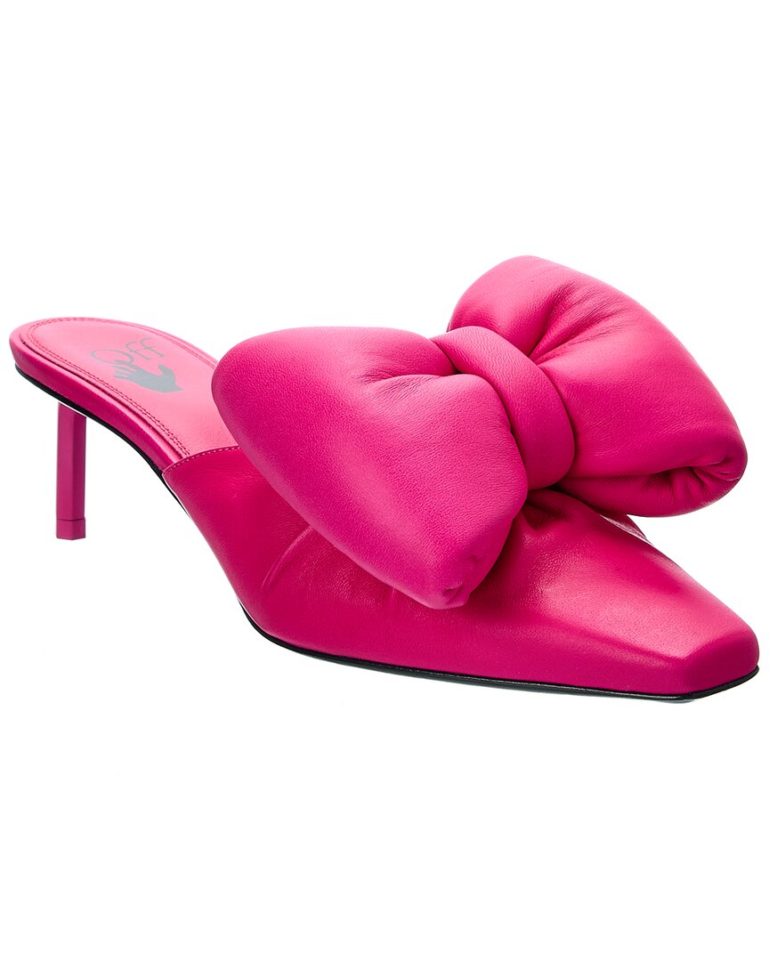 Off-White™ Allen Sabot Leather Pump Pink