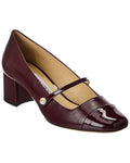 Jimmy Choo Elisa 45 Leather & Patent Pump