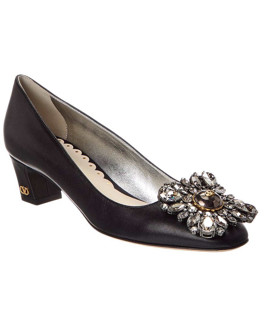 Valentino Bow 45 Leather Pump