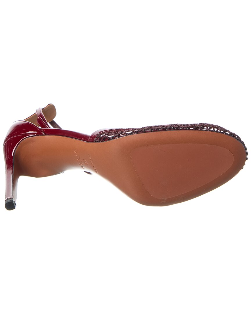 Alaia Fishnet Mesh & Patent Pump