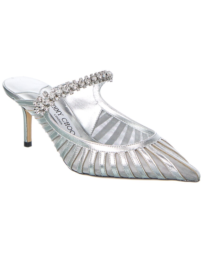 Jimmy Choo Bing 65 Leather & Mesh Pump