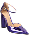 Gianvito Rossi Piper Anklet 100 Leather Pump Blue 36