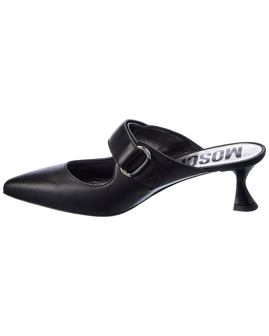 Moschino Logo Leather Pump