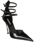 Versace Pin Point Leather Pump Black