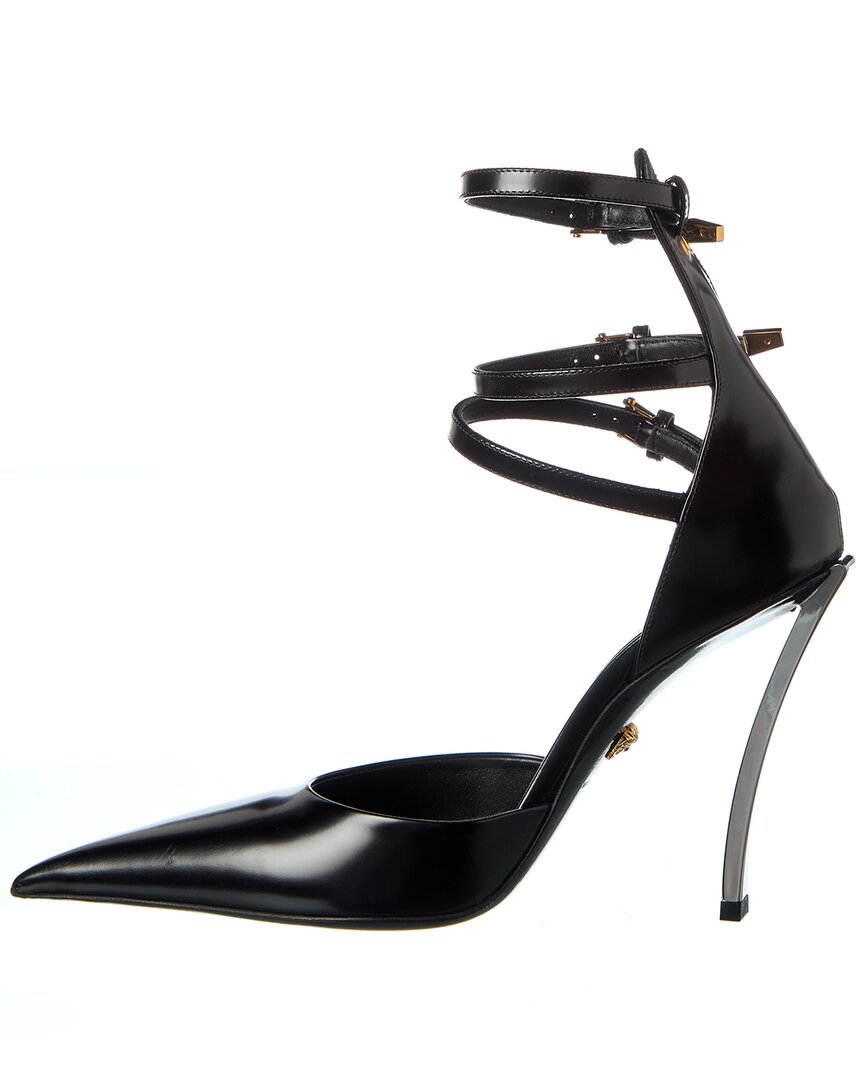 Versace Pin Point Leather Pump
