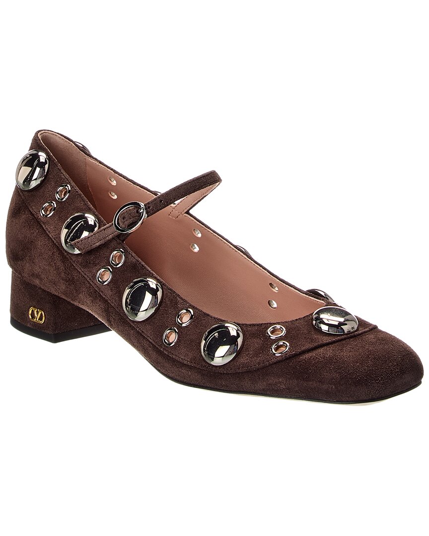 Valentino Nellcote Mary-Jane 30 Suede Pump