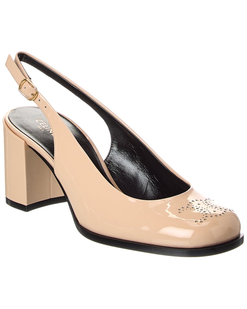 Celine Lily Triomphe Patent Slingback Pump