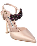 Manolo Blahnik Mabina 105 Satin Pump Pink