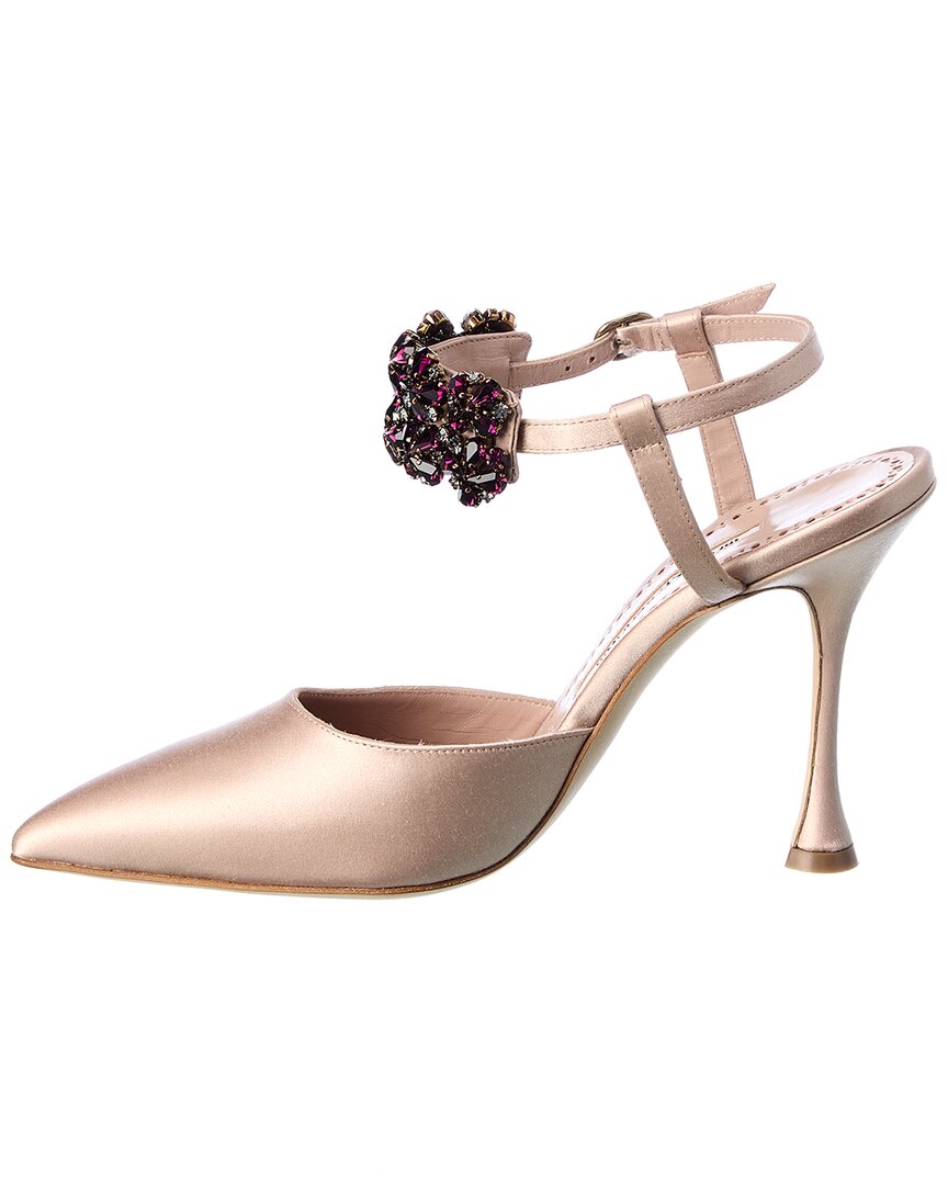 Manolo Blahnik Mabina 105 Satin Pump