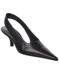 Toteme Decollete Leather Slingback Pump