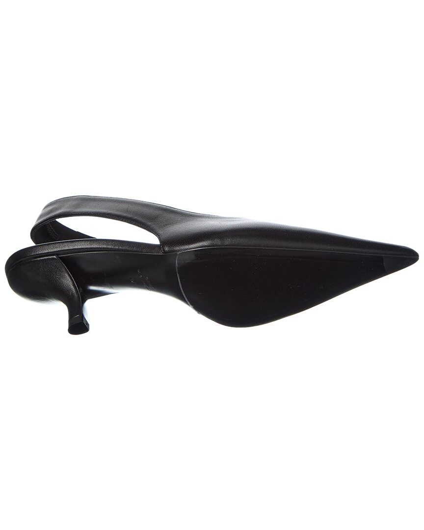 Toteme Decollete Leather Slingback Pump