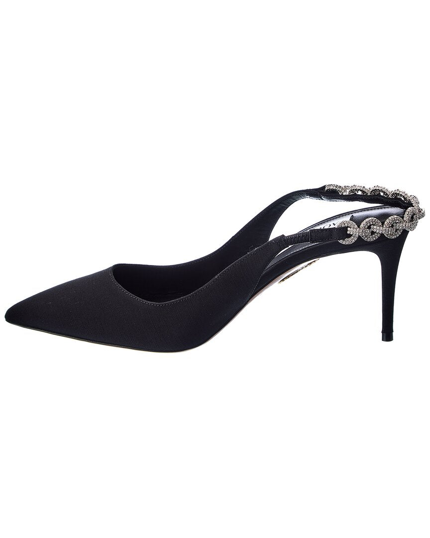 Aquazzura Love Link 75 Grosgrain Slingback Pump