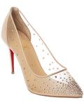 Christian Louboutin Follies Strass 85 Crystal Mesh Pump
