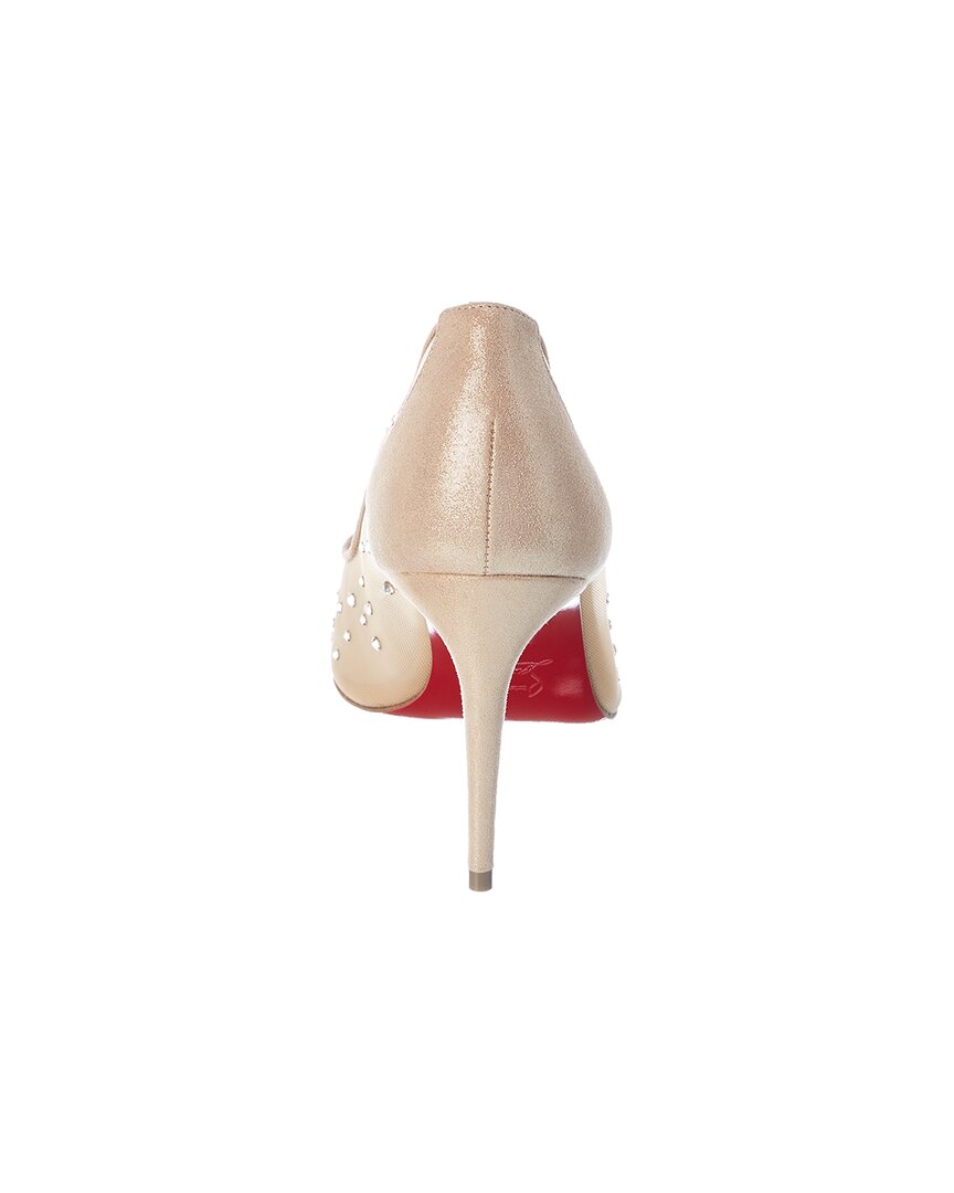 Christian Louboutin Follies Strass 85 Crystal Mesh Pump
