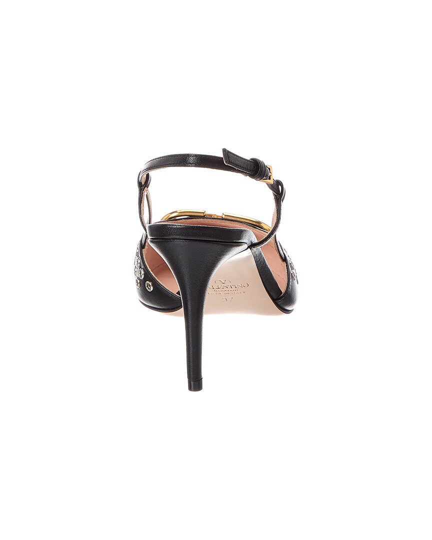 Valentino Vlogo 80 Leather Slingback Pump