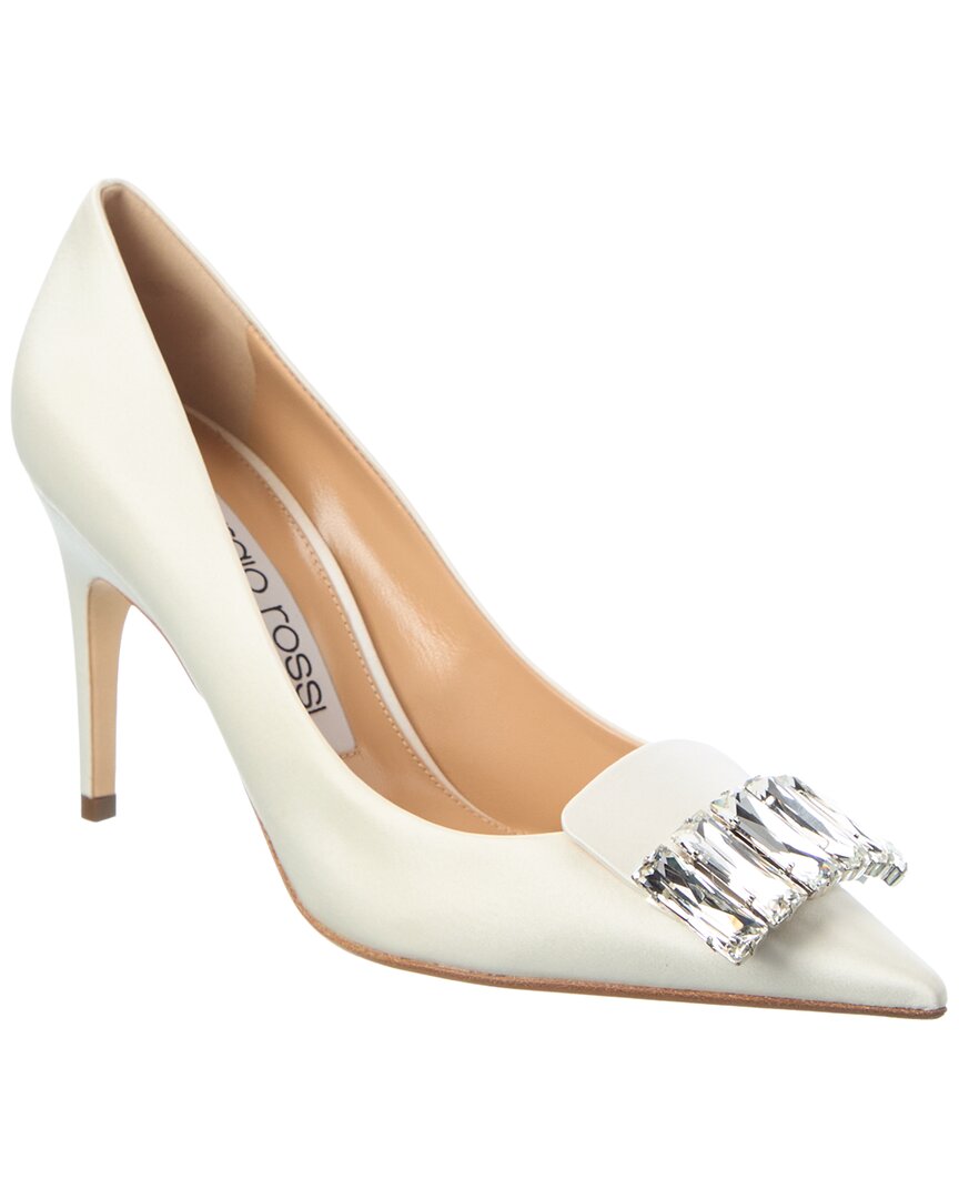 Sergio Rossi Sr1 Bridal Satin Pump