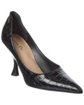 Dior Century Croc-Embossed Leather Pump