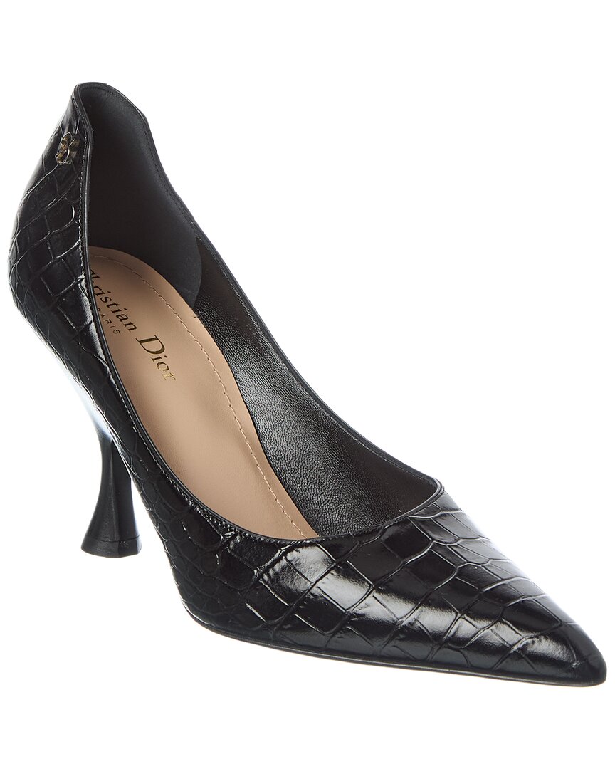 Dior Century Croc-Embossed Leather Pump
