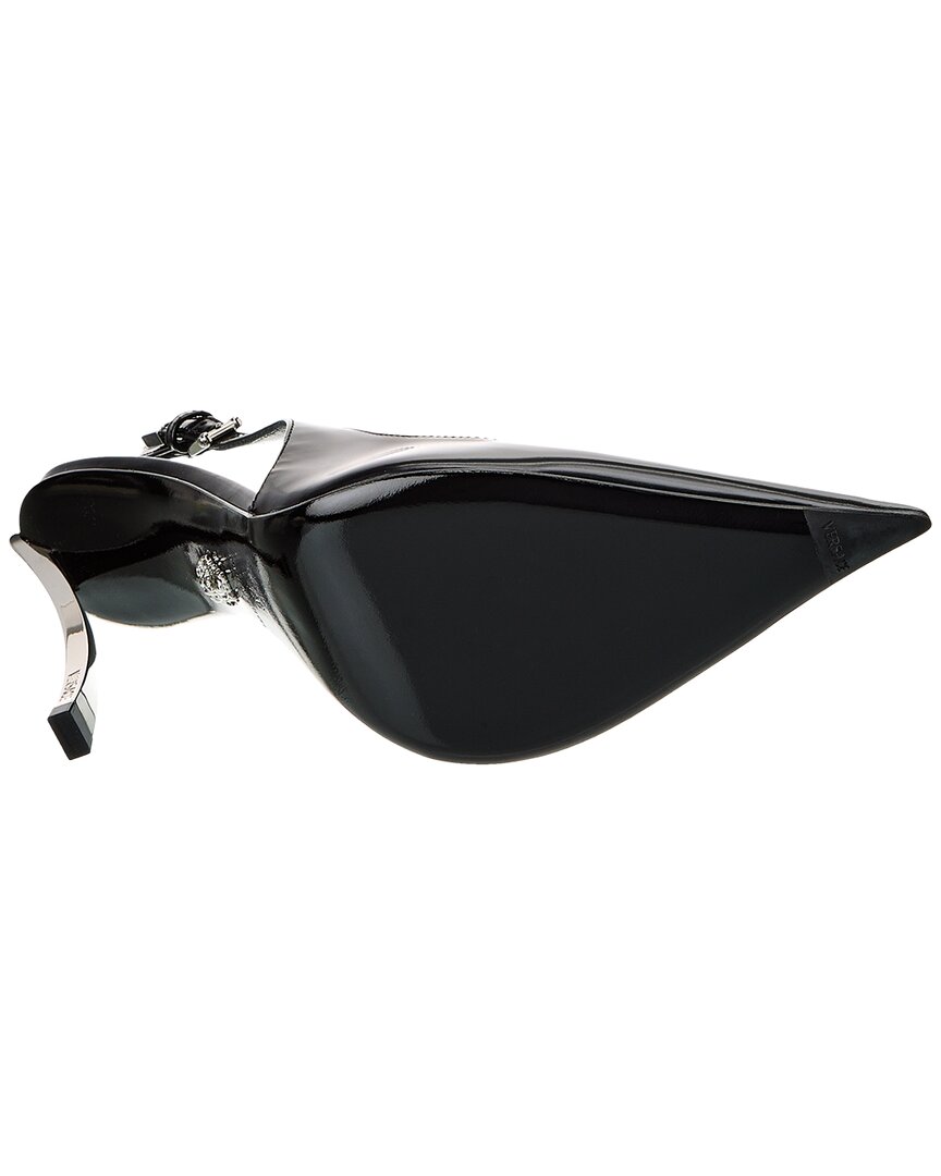 Versace Pin-Point Leather Slingback Pump