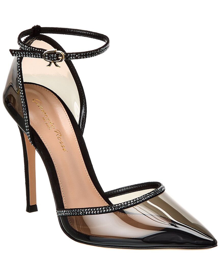 Gianvito Rossi Sabina Plexi Pump Black