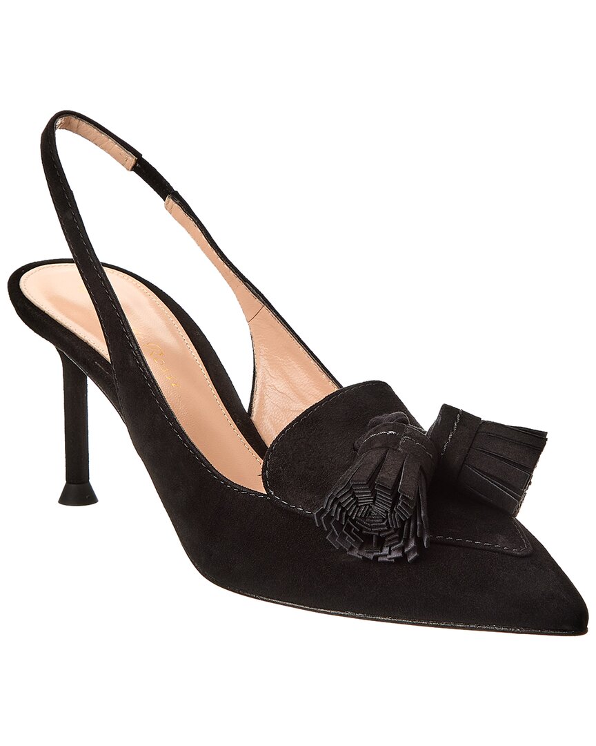 Gianvito Rossi Suede Pump Black