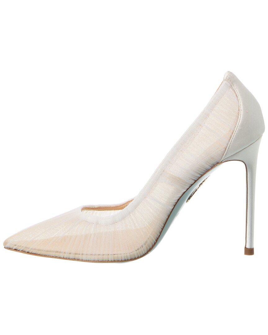 Aquazzura Voile 105 Satin & Mesh Pump