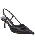 Jimmy Choo Afia 65 Leather Slingback Pump