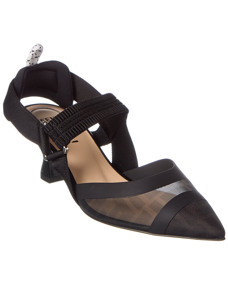 Fendi Colibri Mesh Slingback Pump