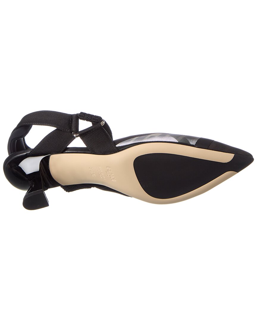 Fendi Colibri Mesh Slingback Pump