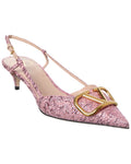 Valentino Vlogo 40 Jacquard Slingback Pump