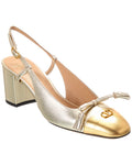 Valentino Vlogo 60 Leather Slingback Pump