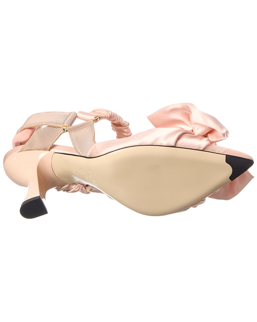 Fendi Colibri Lite Leather & Canvas Pump