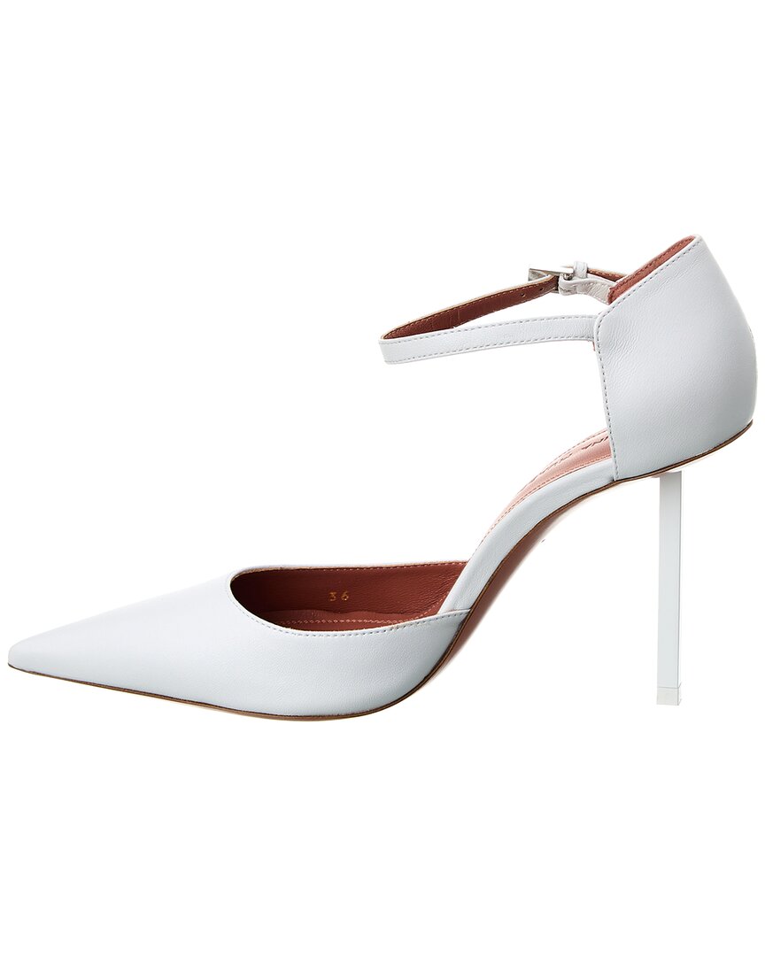 Amina Muaddi Angelica Leather Pumps