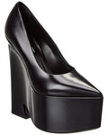 Versace Tempest Leather Platform Pump Black