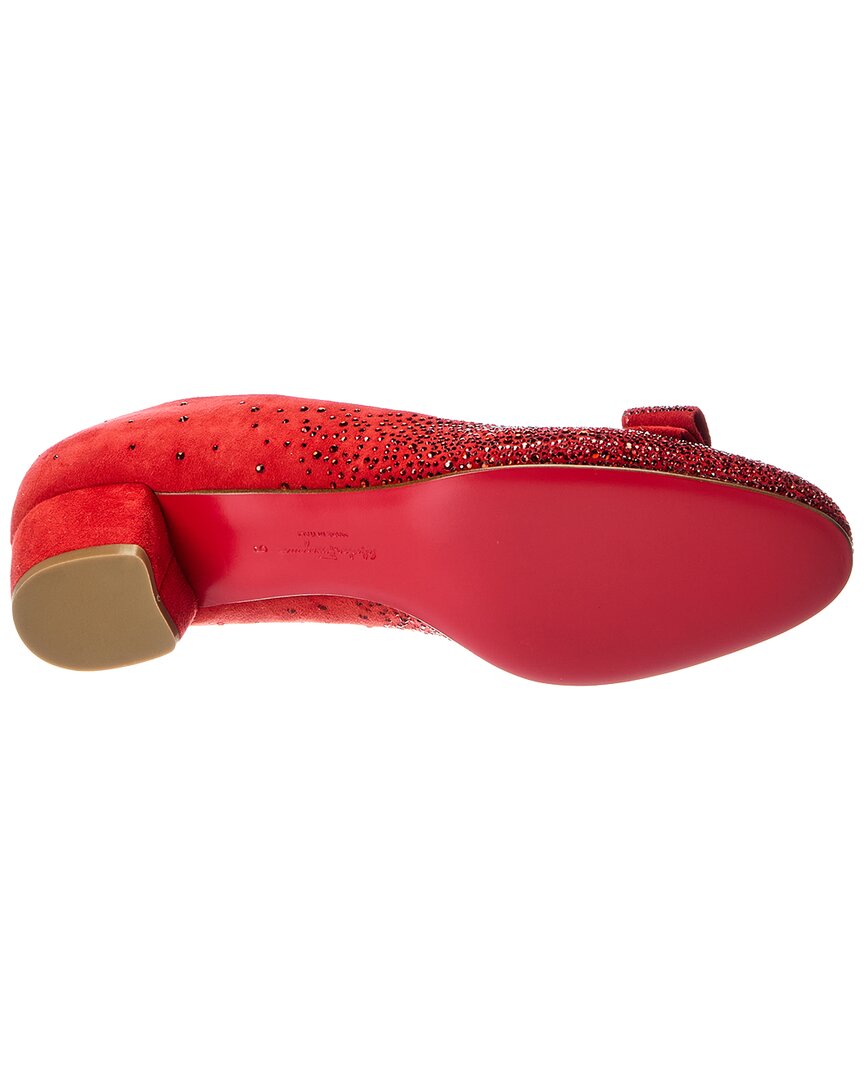 Ferragamo Vara Suede Pump